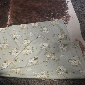 Floral Maxi Skirt in Green